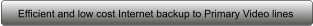 Efficient and low cost Internet backup to Primary Video lines